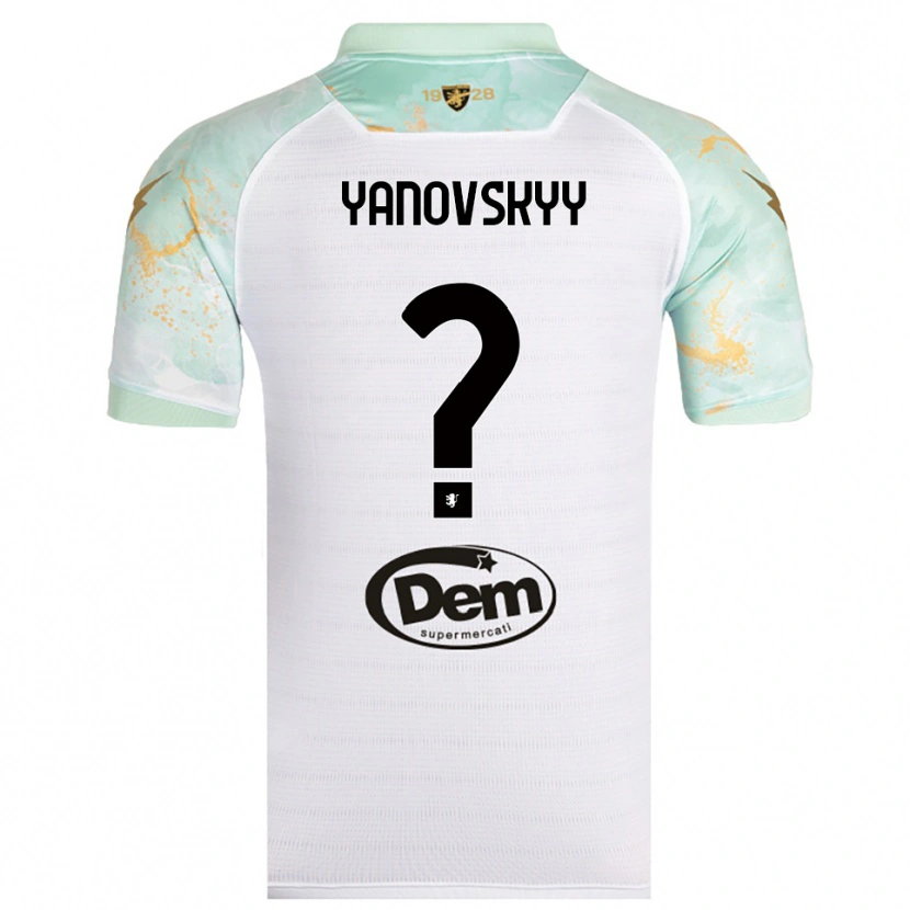 Danxen Mulher Camisola Riccardo Yanovskyy #0 Branco Preto Alternativa 2025/26 Camisa Brasil