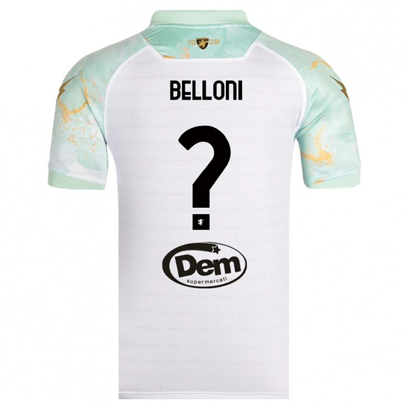 Danxen Mulher Camisola Nicholas Belloni #0 Branco Preto Alternativa 2025/26 Camisa Brasil