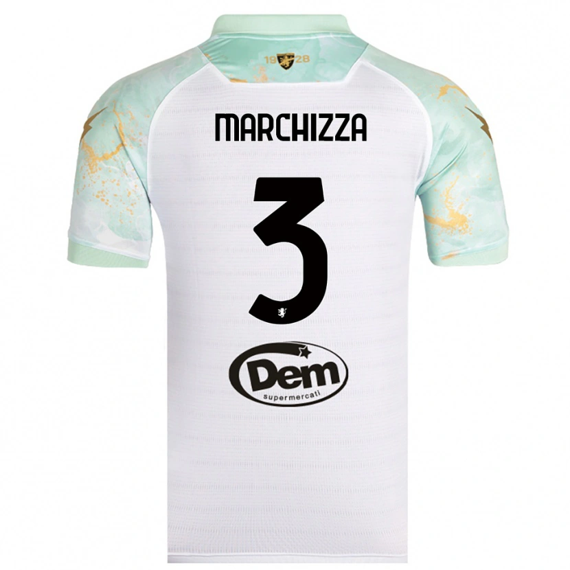 Danxen Mulher Camisola Riccardo Marchizza #3 Branco Preto Alternativa 2025/26 Camisa Brasil