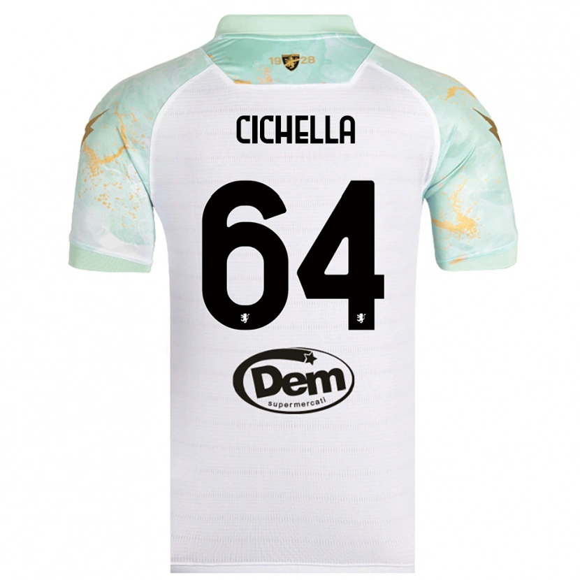 Danxen Mulher Camisola Matteo Cichella #64 Branco Preto Alternativa 2025/26 Camisa Brasil