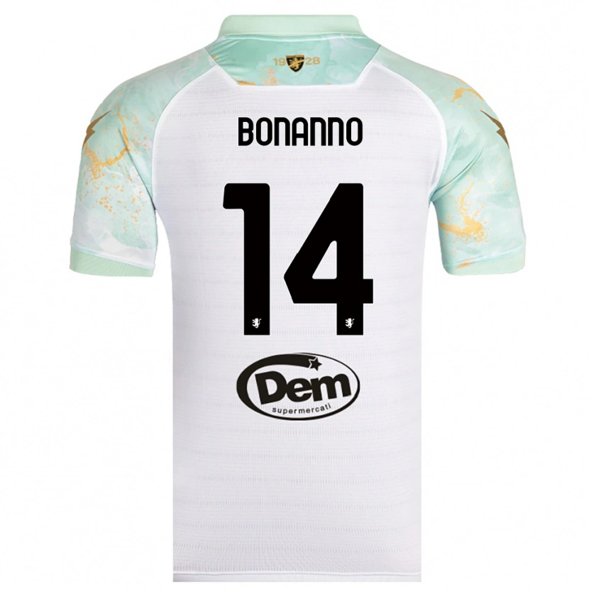 Danxen Mulher Camisola Giuseppe Bonanno #14 Branco Preto Alternativa 2025/26 Camisa Brasil