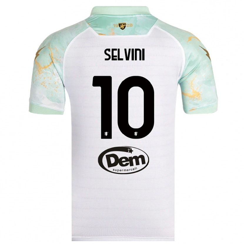 Danxen Mulher Camisola Alessandro Selvini #10 Branco Preto Alternativa 2025/26 Camisa Brasil