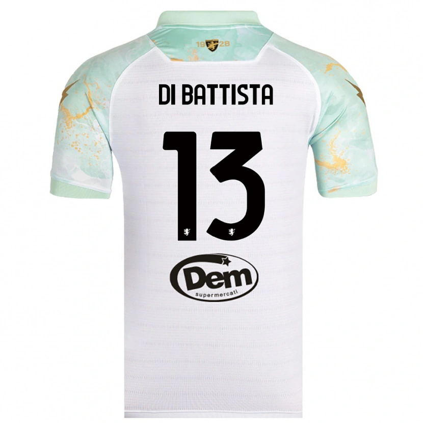 Danxen Mulher Camisola Cristiano Di Battista #13 Branco Preto Alternativa 2025/26 Camisa Brasil