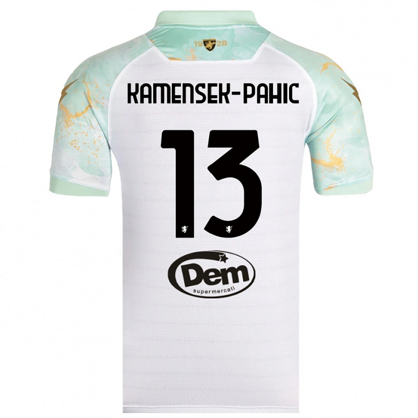Danxen Mulher Camisola Matjaz Kamensek-Pahic #13 Branco Preto Alternativa 2025/26 Camisa Brasil