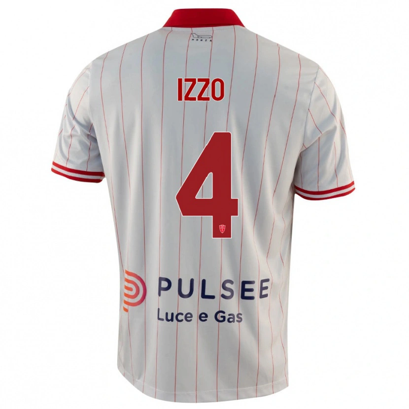 Danxen Mulher Camisola Armando Izzo #4 Branco Vermelho Azul Alternativa 2025/26 Camisa Brasil