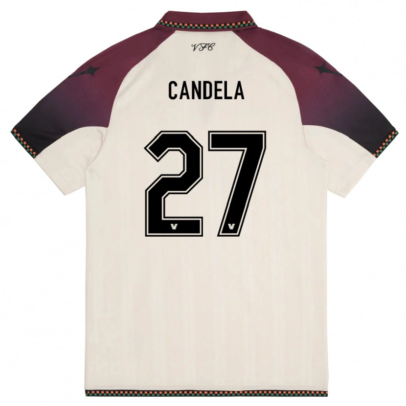 Danxen Mulher Camisola Antonio Candela #27 Creme Borgonha Alternativa 2025/26 Camisa Brasil