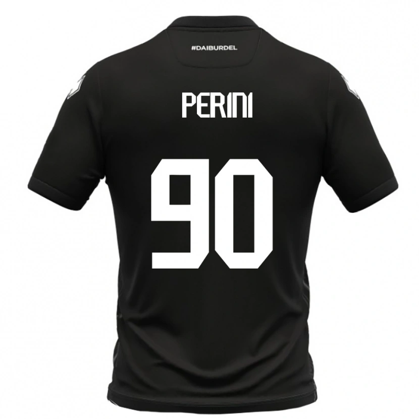 Danxen Mulher Camisola Giovanni Perini #90 Preto Branco Alternativa 2025/26 Camisa Brasil