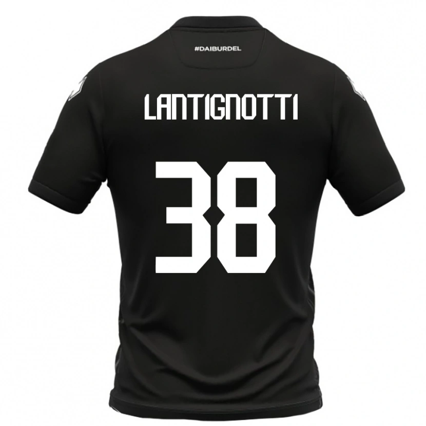 Danxen Mulher Camisola Andrea Lantignotti #38 Preto Branco Alternativa 2025/26 Camisa Brasil