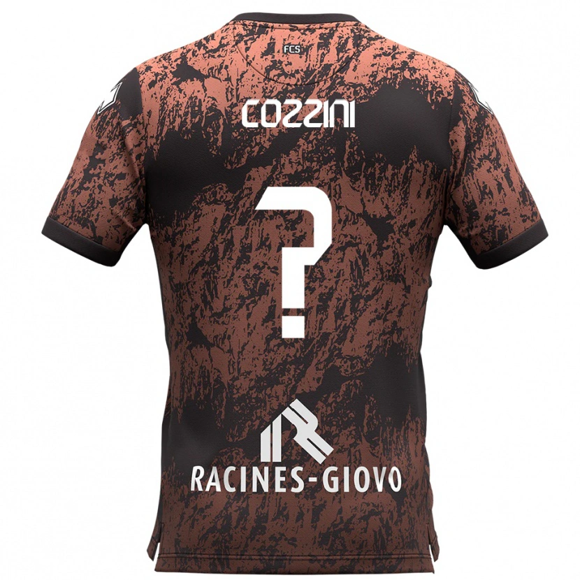 Danxen Mulher Camisola Filippo Cozzini #0 Marrom Preto Alternativa 2025/26 Camisa Brasil