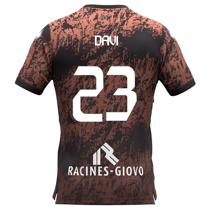 Danxen Mulher Camisola Federico Davi #23 Marrom Preto Alternativa 2025/26 Camisa Brasil