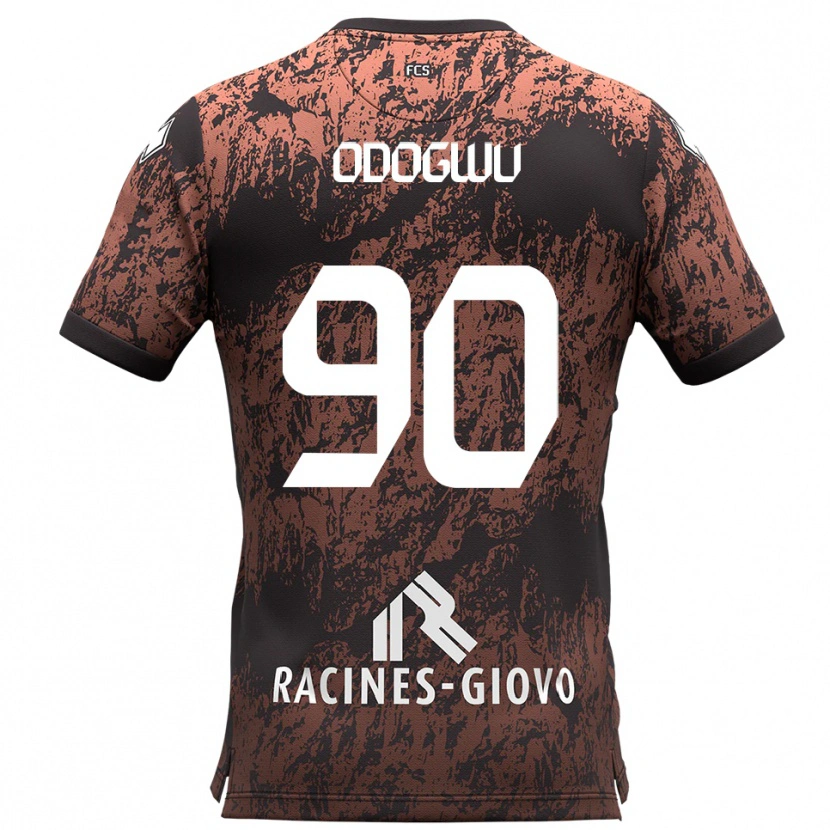 Danxen Mulher Camisola Raphael Odogwu #90 Marrom Preto Alternativa 2025/26 Camisa Brasil