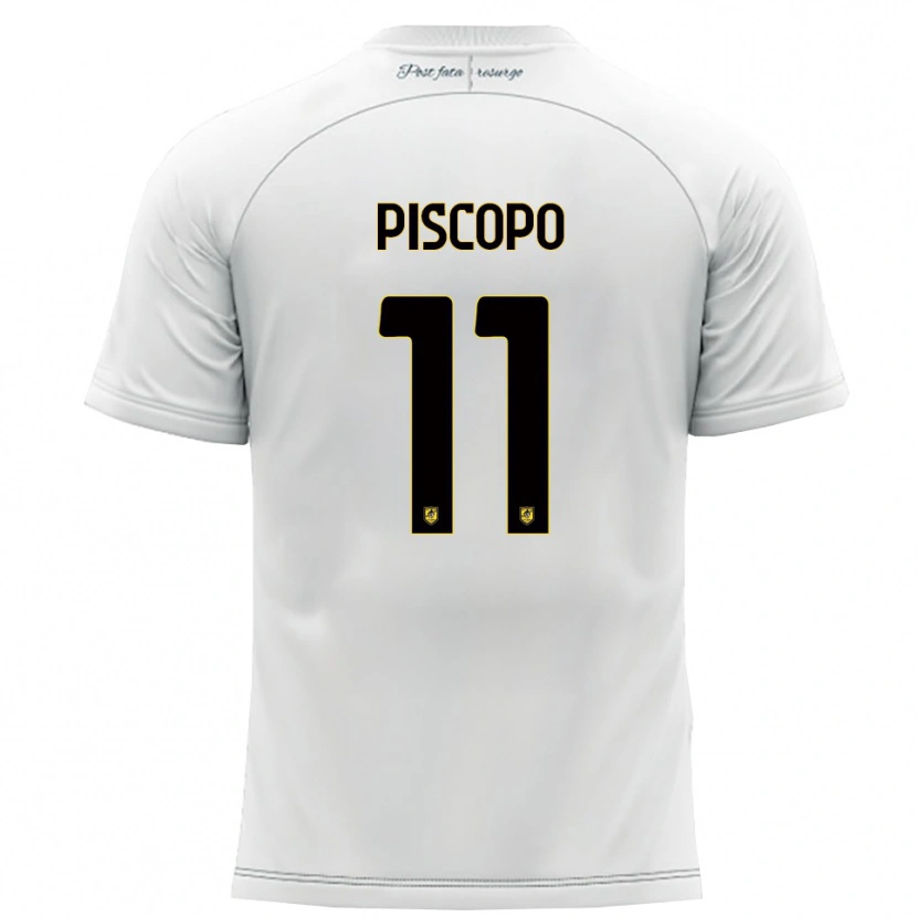 Danxen Mulher Camisola Kevin Piscopo #11 Branco Amarelo Alternativa 2025/26 Camisa Brasil
