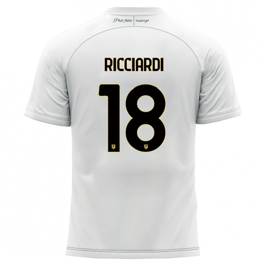 Danxen Mulher Camisola Claudio Ricciardi #18 Branco Amarelo Alternativa 2025/26 Camisa Brasil