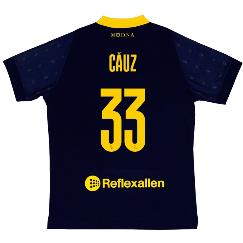 Danxen Mulher Camisola Cristian Căuz #33 Marinho Amarelo Alternativa 2025/26 Camisa Brasil