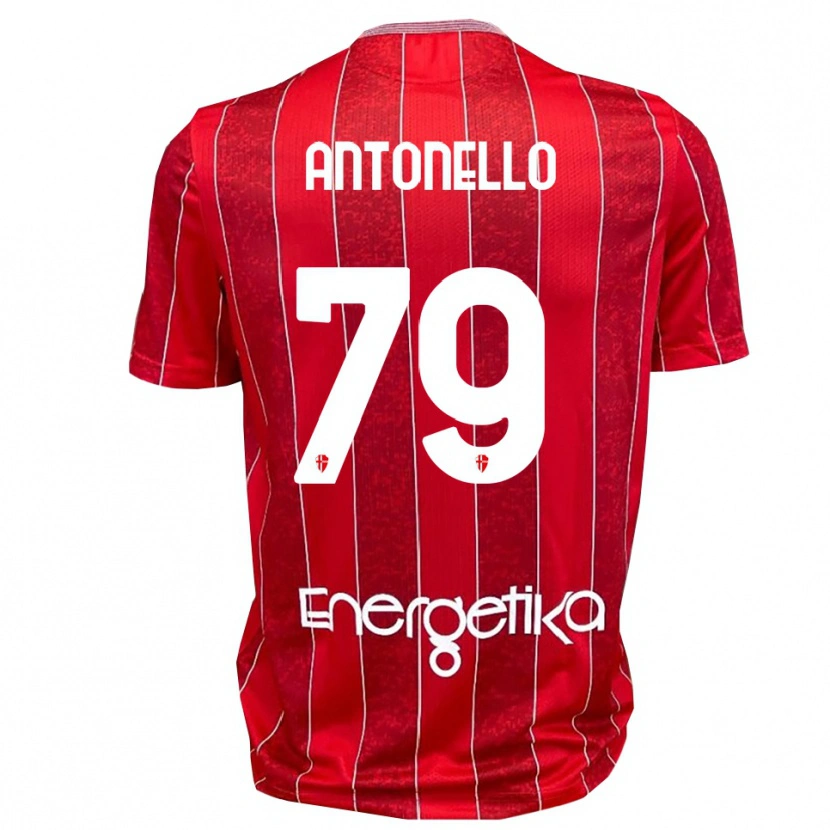 Danxen Mulher Camisola Andrea Antonello #79 Vermelho Branco Alternativa 2025/26 Camisa Brasil