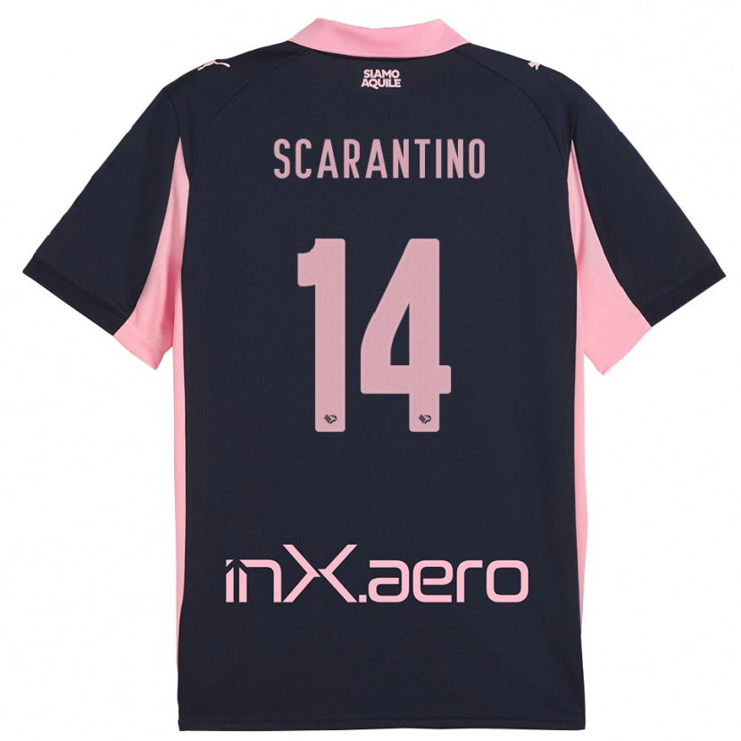 Danxen Mulher Camisola Giorgio Scarantino #14 Marinho Rosa Alternativa 2025/26 Camisa Brasil