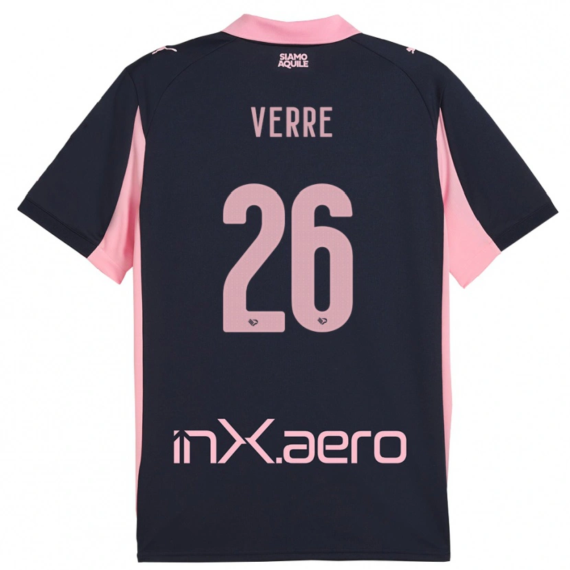 Danxen Mulher Camisola Valerio Verre #26 Marinho Rosa Alternativa 2025/26 Camisa Brasil