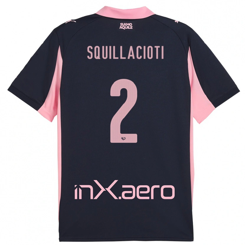 Danxen Mulher Camisola Salvatore Squillacioti #2 Marinho Rosa Alternativa 2025/26 Camisa Brasil