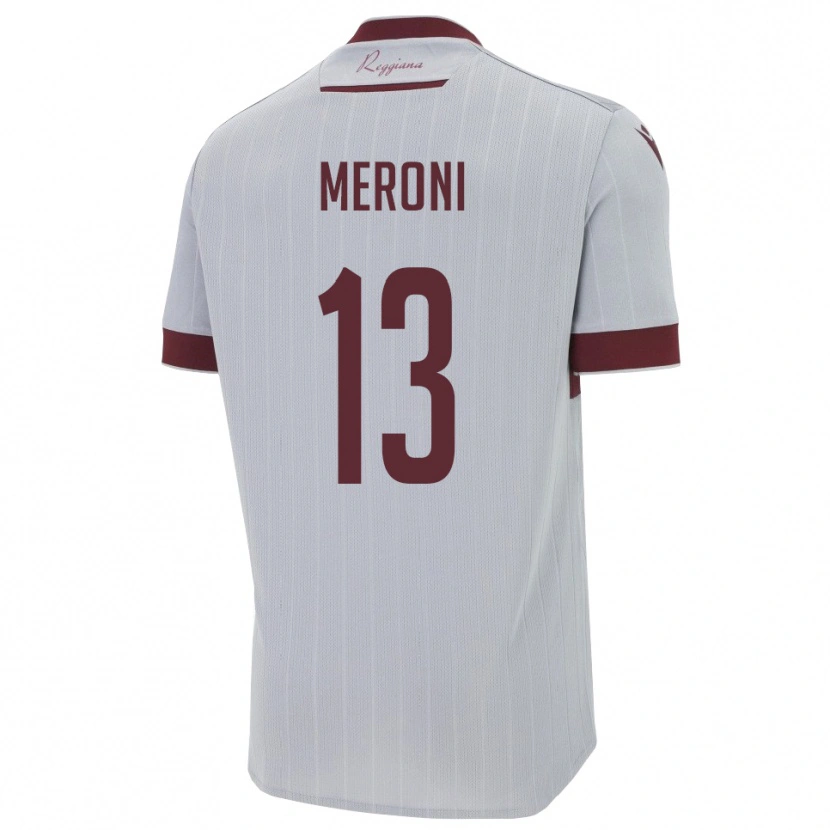 Danxen Mulher Camisola Andrea Meroni #13 Borgonha Branco Alternativa 2025/26 Camisa Brasil