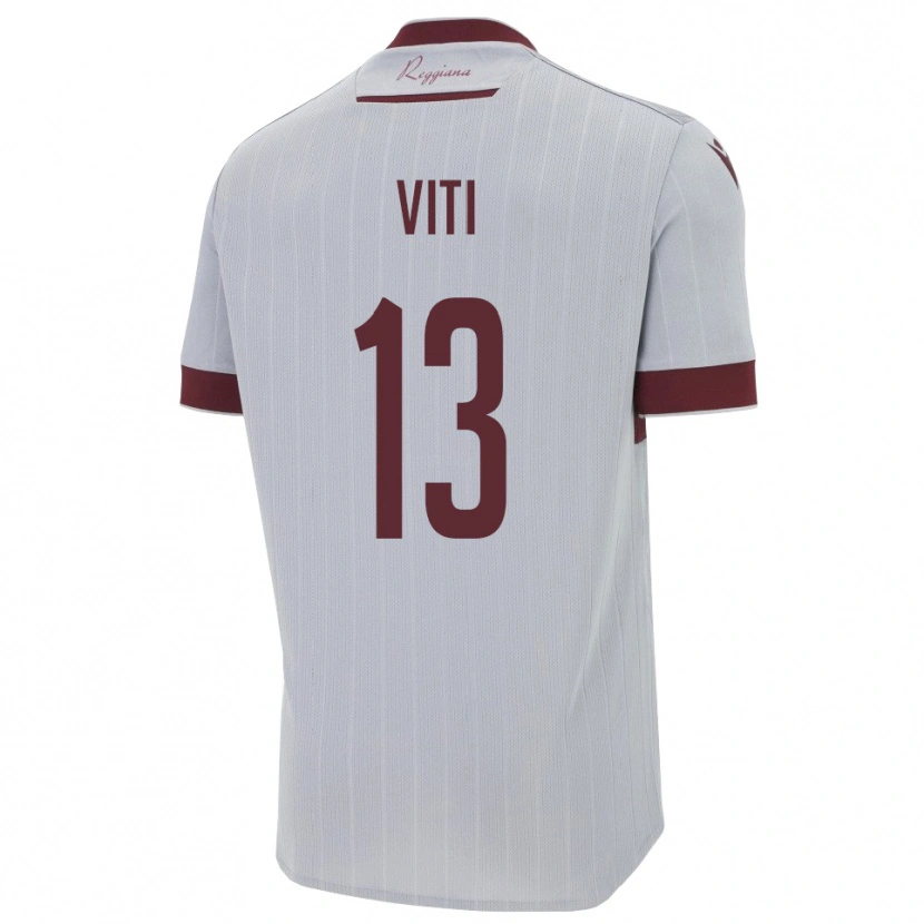 Danxen Mulher Camisola Jacopo Viti #13 Borgonha Branco Alternativa 2025/26 Camisa Brasil