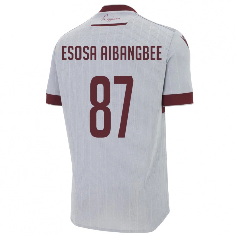 Danxen Mulher Camisola Simon Esosa Aibangbee #87 Borgonha Branco Alternativa 2025/26 Camisa Brasil