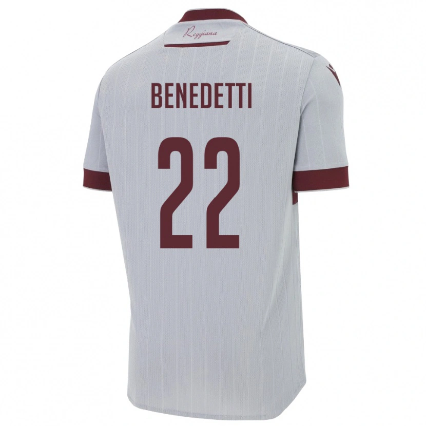 Danxen Mulher Camisola Samuele Benedetti #22 Borgonha Branco Alternativa 2025/26 Camisa Brasil