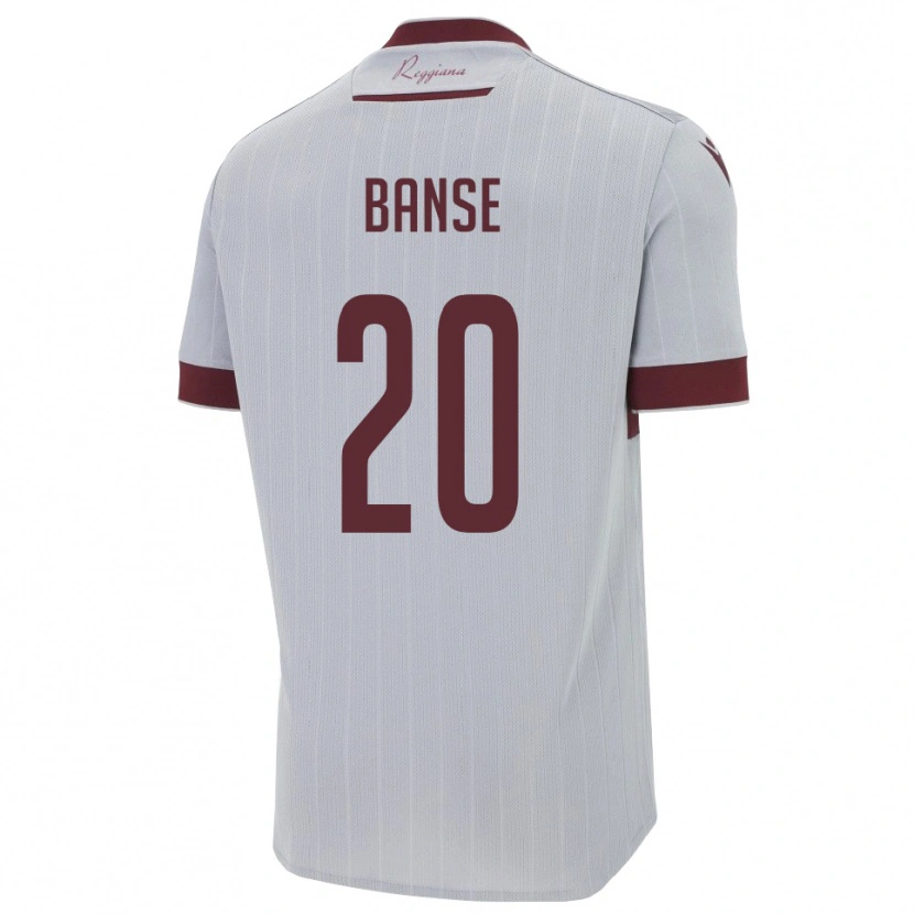 Danxen Mulher Camisola Ousmane Banse #20 Borgonha Branco Alternativa 2025/26 Camisa Brasil