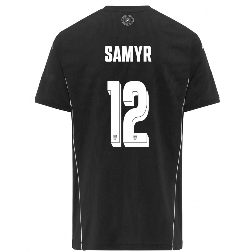 Danxen Mulher Camisola Walid Samyr #12 Preto Branco Alternativa 2025/26 Camisa Brasil