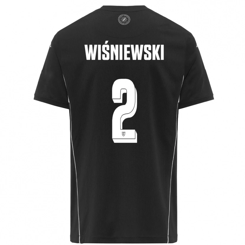 Danxen Mulher Camisola Przemysław Wiśniewski #2 Preto Branco Alternativa 2025/26 Camisa Brasil