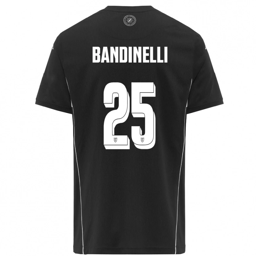 Danxen Mulher Camisola Filippo Bandinelli #25 Preto Branco Alternativa 2025/26 Camisa Brasil