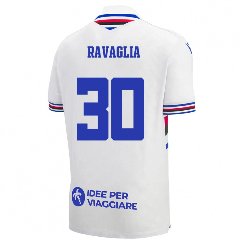 Danxen Mulher Camisola Nicola Ravaglia #30 Branco Azul Vermelho Alternativa 2025/26 Camisa Brasil