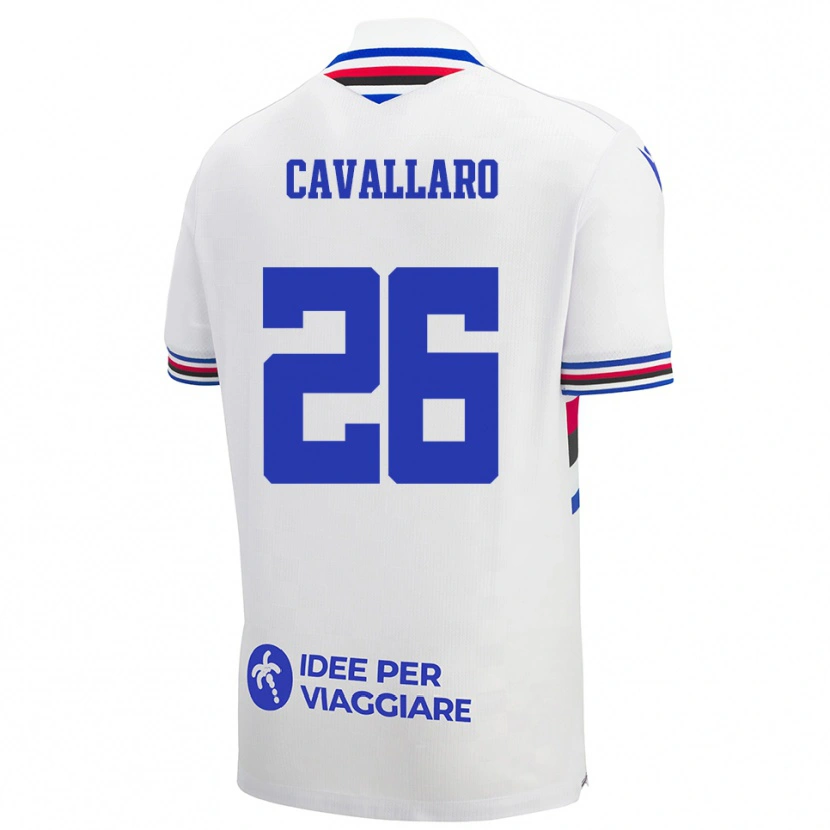 Danxen Mulher Camisola Michele Cavallaro #26 Branco Azul Vermelho Alternativa 2025/26 Camisa Brasil