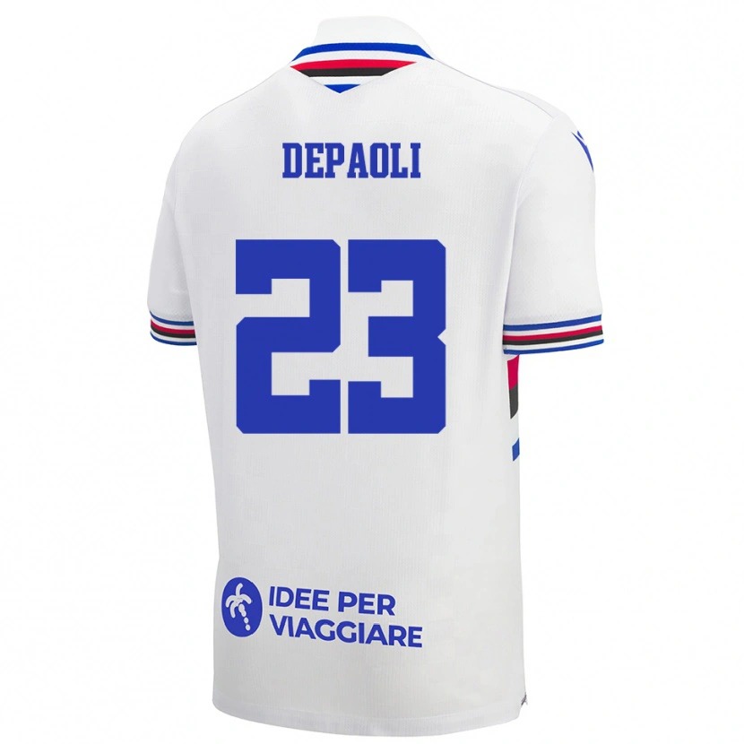 Danxen Mulher Camisola Fabio Depaoli #23 Branco Azul Vermelho Alternativa 2025/26 Camisa Brasil