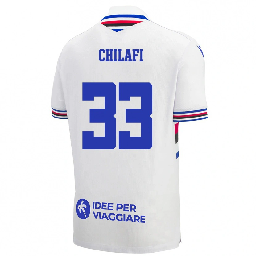 Danxen Mulher Camisola Ardijan Chilafi #33 Branco Azul Vermelho Alternativa 2025/26 Camisa Brasil