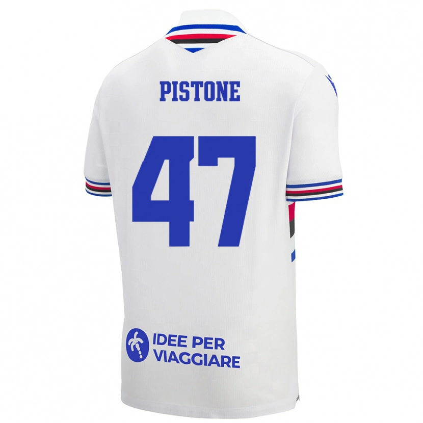 Danxen Mulher Camisola Giovanni Pistone #47 Branco Azul Vermelho Alternativa 2025/26 Camisa Brasil