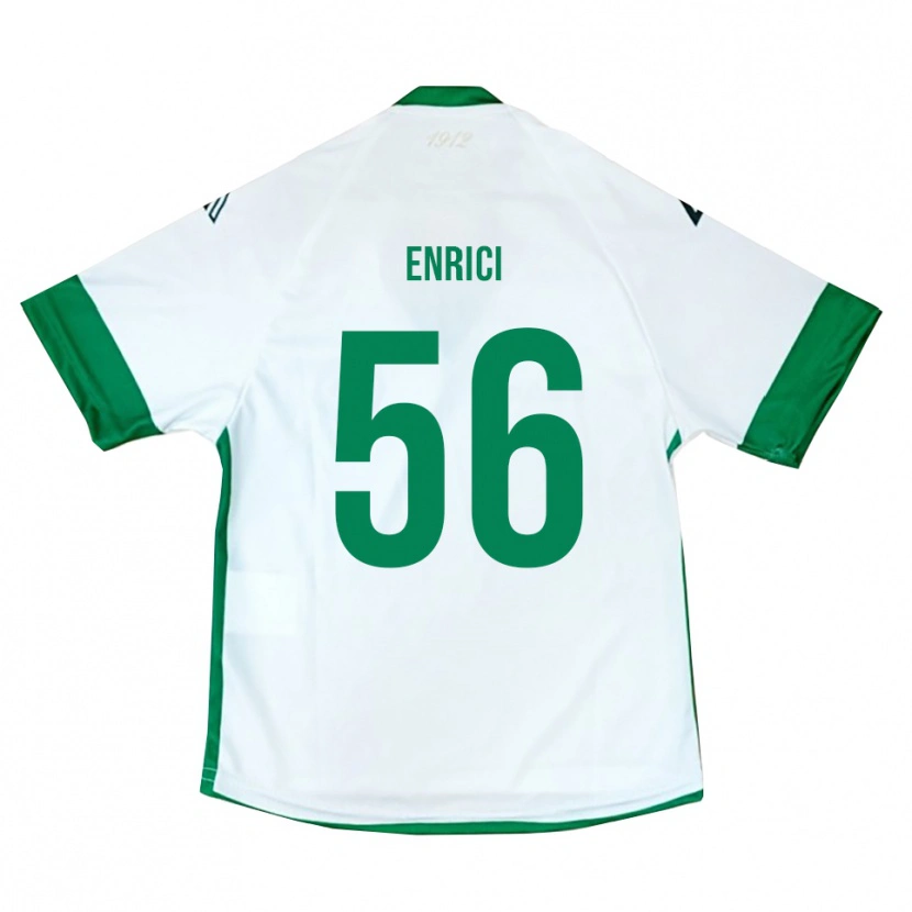 Danxen Mulher Camisola Patrick Enrici #56 Branco Verde Azul Alternativa 2025/26 Camisa Brasil