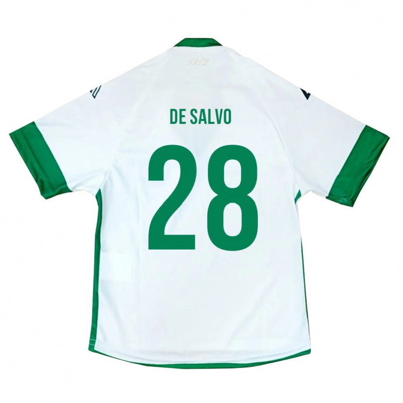 Danxen Mulher Camisola Ugo De Salvo #28 Branco Verde Azul Alternativa 2025/26 Camisa Brasil