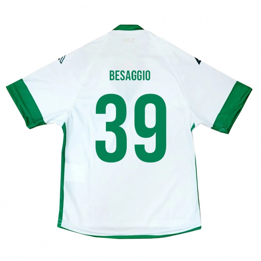 Danxen Mulher Camisola Michele Besaggio #39 Branco Verde Azul Alternativa 2025/26 Camisa Brasil