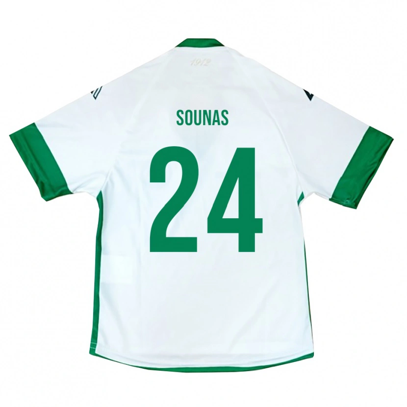 Danxen Mulher Camisola Dimitrios Sounas #24 Branco Verde Azul Alternativa 2025/26 Camisa Brasil