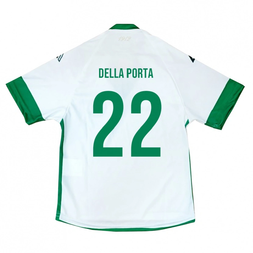 Danxen Mulher Camisola Simone Della Porta #22 Branco Verde Azul Alternativa 2025/26 Camisa Brasil
