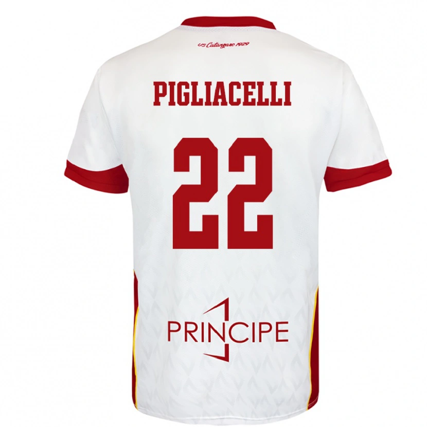 Danxen Mulher Camisola Mirko Pigliacelli #22 Branco Vermelho Alternativa 2025/26 Camisa Brasil