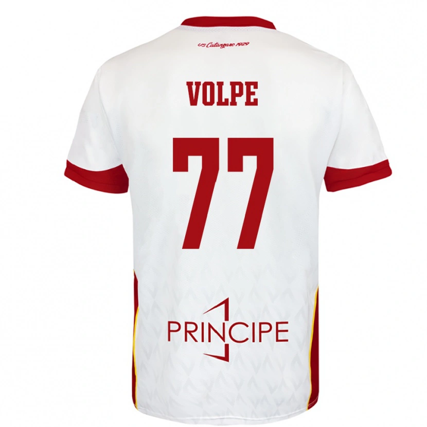 Danxen Mulher Camisola Giovanni Volpe #77 Branco Vermelho Alternativa 2025/26 Camisa Brasil