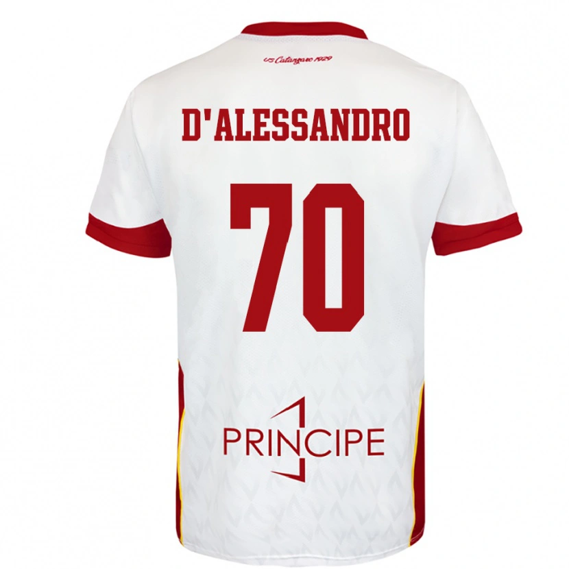 Danxen Mulher Camisola Marco D'alessandro #70 Branco Vermelho Alternativa 2025/26 Camisa Brasil