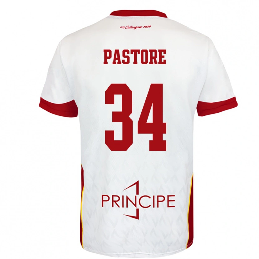Danxen Mulher Camisola Federico Pastore #34 Branco Vermelho Alternativa 2025/26 Camisa Brasil