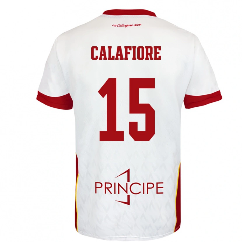 Danxen Mulher Camisola Donato Calafiore #15 Branco Vermelho Alternativa 2025/26 Camisa Brasil
