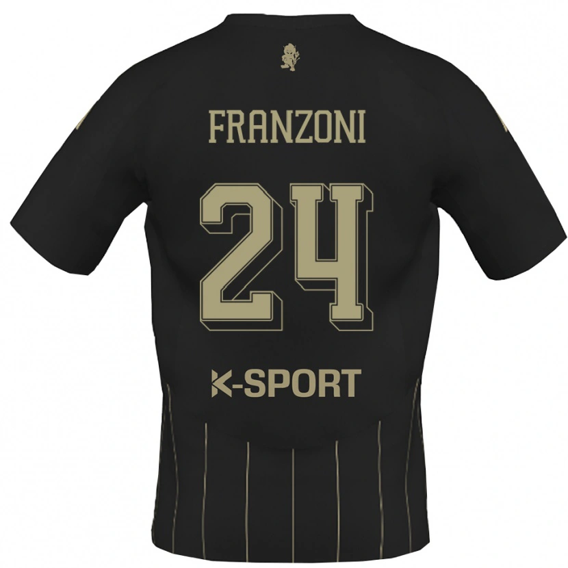 Danxen Mulher Camisola Andrea Franzoni #24 Cinza Branco Alternativa 2025/26 Camisa Brasil