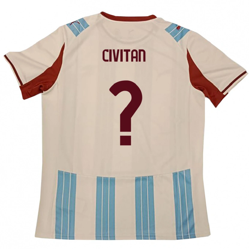 Danxen Mulher Camisola Massimo Civitan #0 Azul Celeste Branco Alternativa 2025/26 Camisa Brasil
