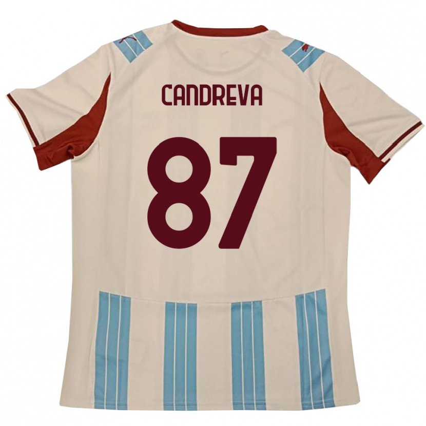 Danxen Mulher Camisola Antonio Candreva #87 Azul Celeste Branco Alternativa 2025/26 Camisa Brasil