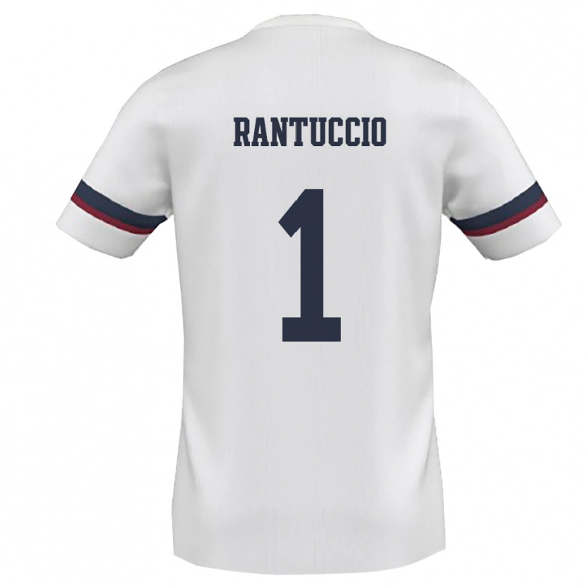 Danxen Mulher Camisola Carmelo Rantuccio #1 Branco Vermelho Alternativa 2025/26 Camisa Brasil
