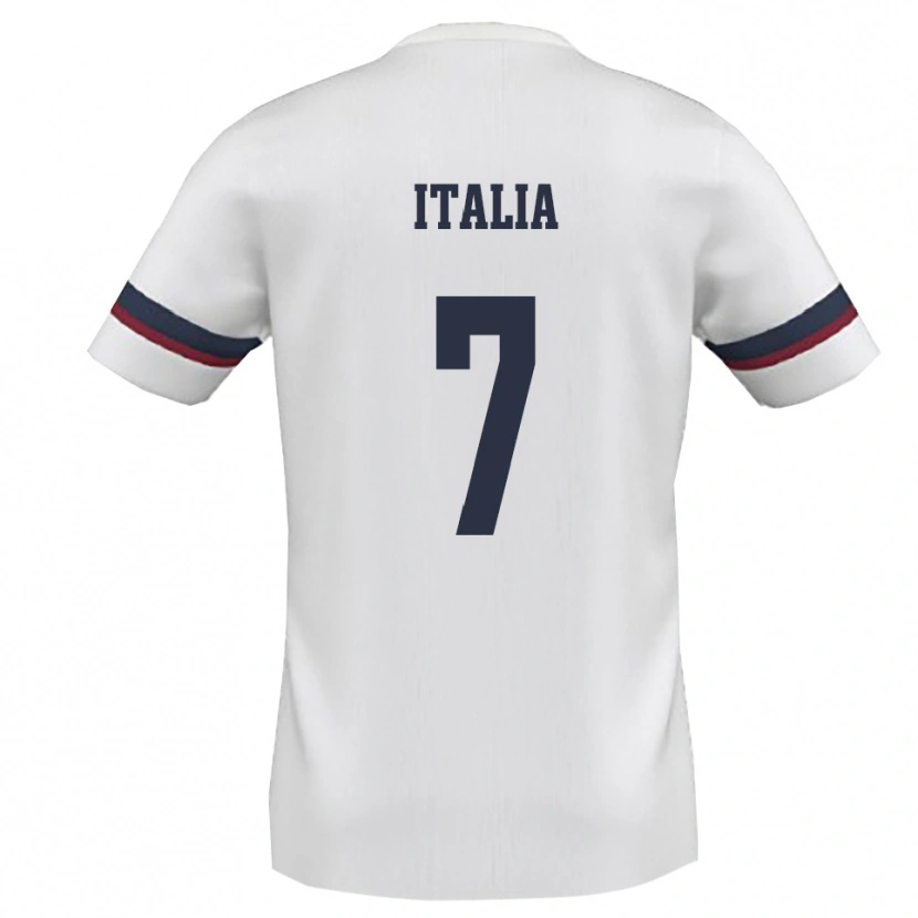 Danxen Mulher Camisola Matteo Italia #7 Branco Vermelho Alternativa 2025/26 Camisa Brasil